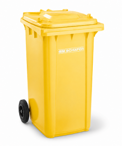 Pojemnik na odpady żółty 240L 300x360